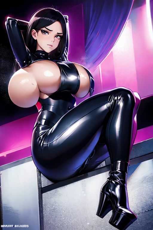 爆乳AIテカテカスーツ1 - サンプル画像 5