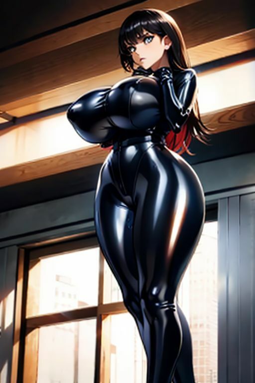 爆乳AIテカテカスーツ1 - サンプル画像 8