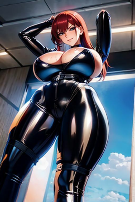 爆乳AIテカテカスーツ1 - サンプル画像 10