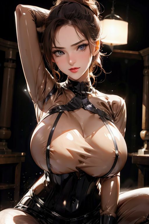 爆乳AIえっちなコルセット1 - サンプル画像 3