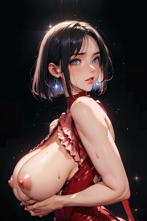 爆乳AIどしこりレッドスーツ1 - サンプル画像 1