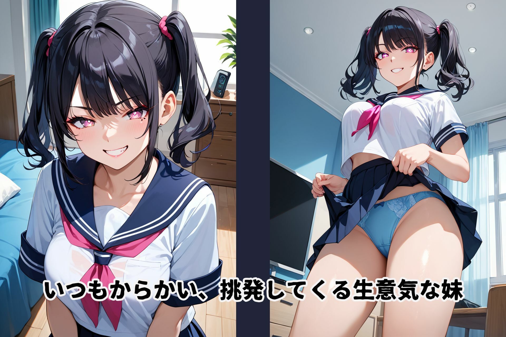 JK妹が生意気だから、素直になるまで性調教 - サンプル画像 1