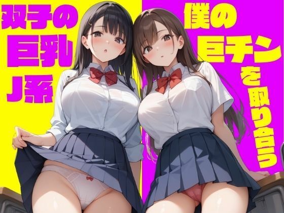 僕の巨チンを取り合う双子の巨乳J系