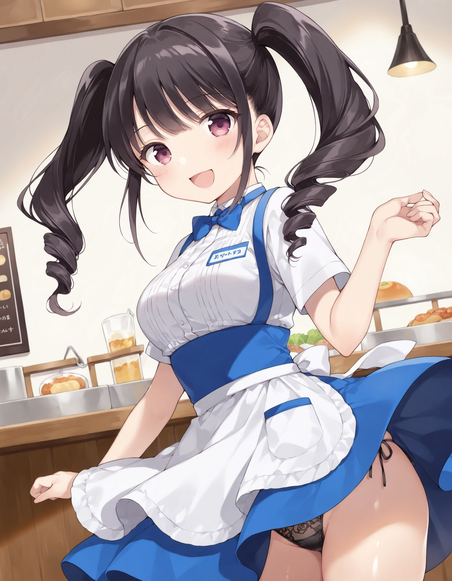 ウェイトレスのパンチラ - サンプル画像 3
