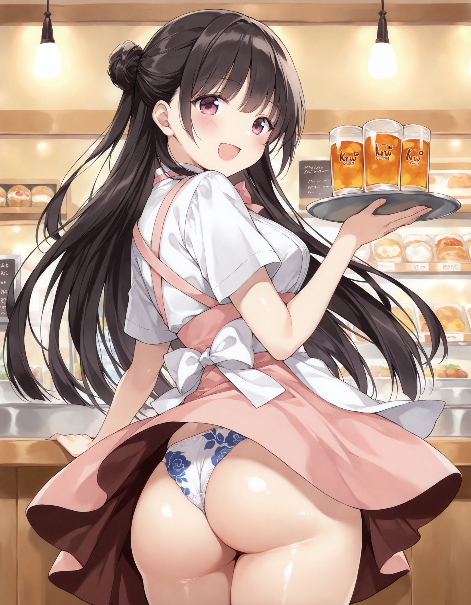 ウェイトレスのパンチラ - サンプル画像 4
