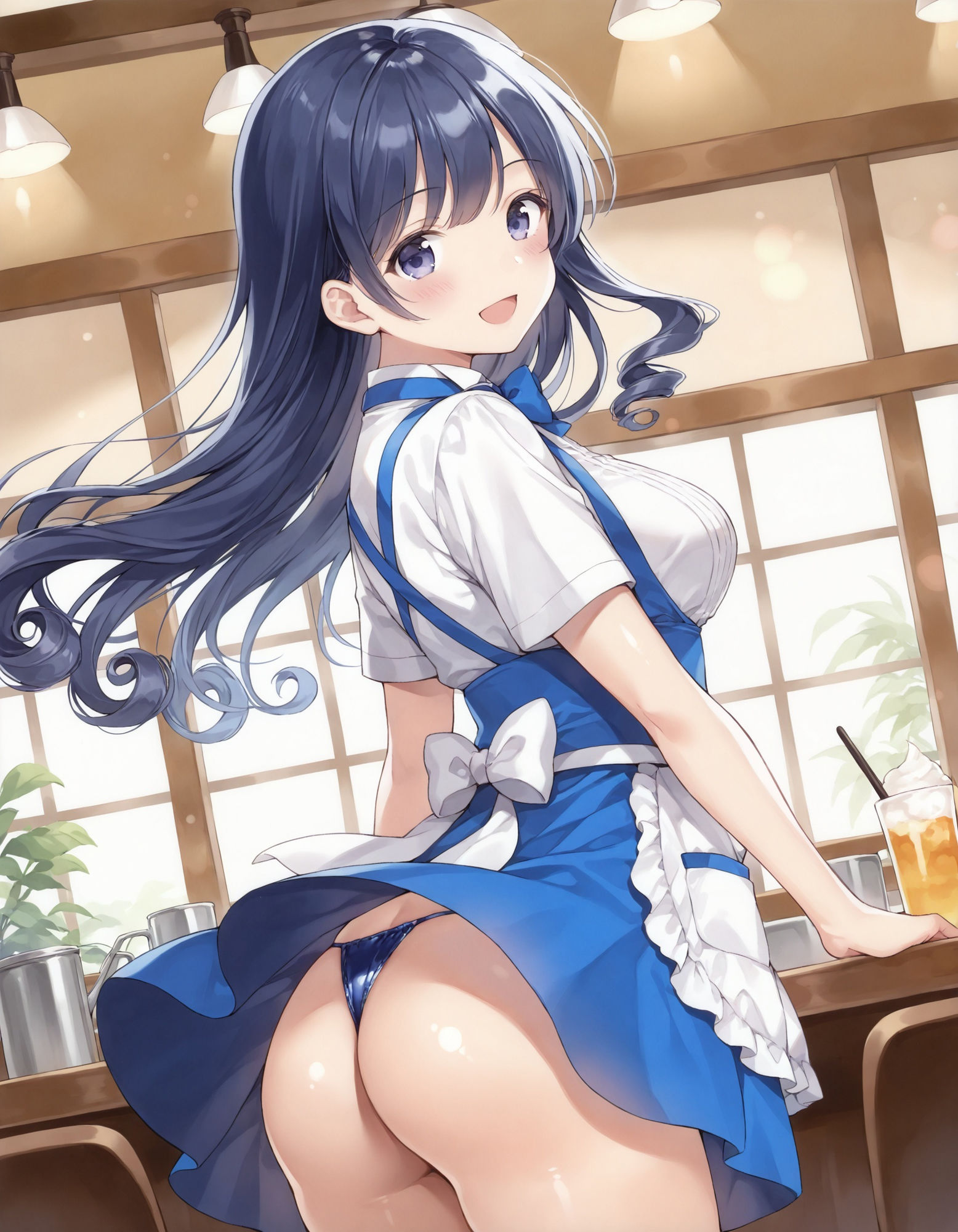 ウェイトレスのパンチラ - サンプル画像 6