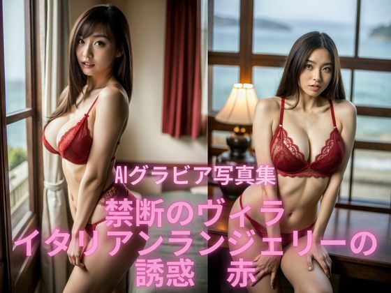 AIグラビア写真集   禁断のヴィラ  イタリアンランジェリーの誘惑  赤