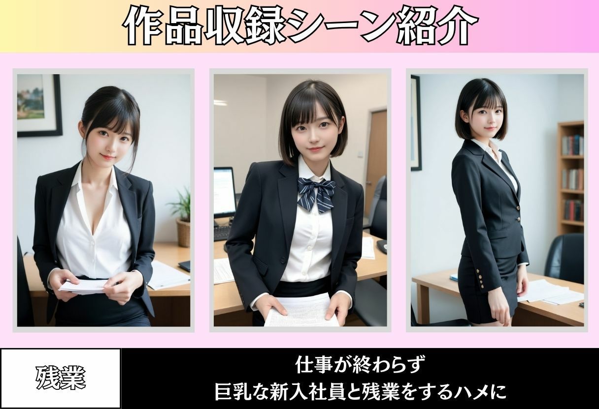 新人OLと深夜残業 - サンプル画像 2