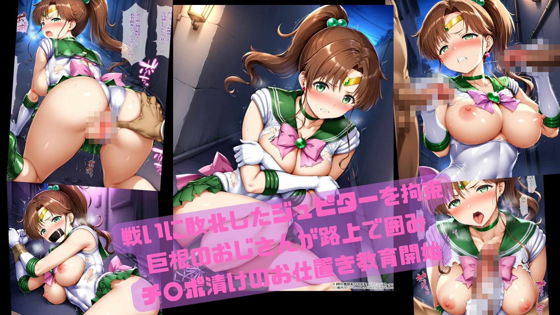 ドスケベ敗北ジュピター公開路上集団プレイ - サンプル画像 1