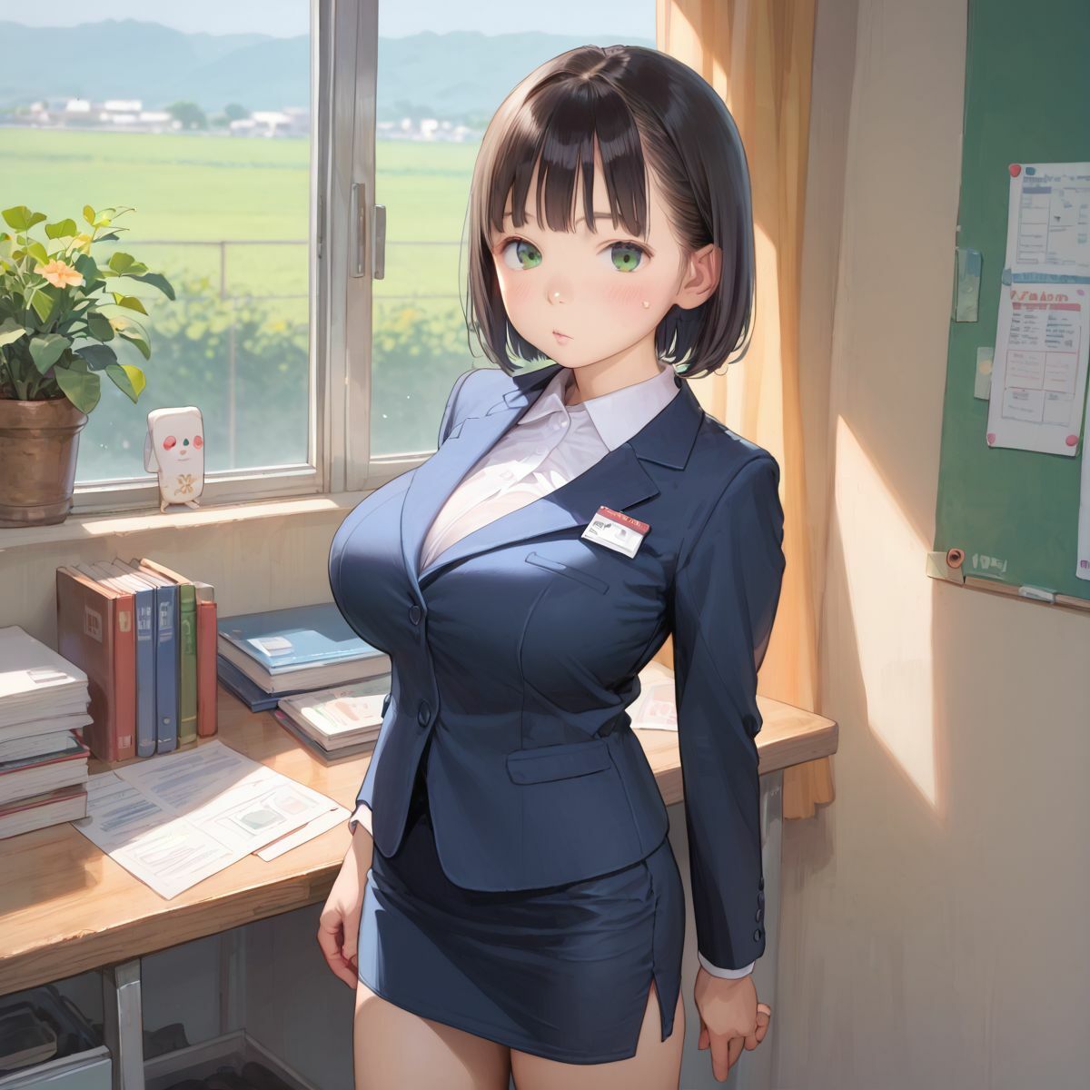 童顔巨乳黒髪就活生がインターン先でおフェラしてくれる01 - サンプル画像 2