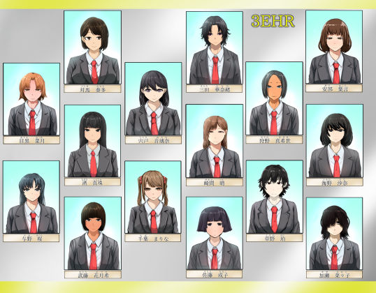 クラスメイトにフェラしてもらった（3Eのみんな） - サンプル画像 2