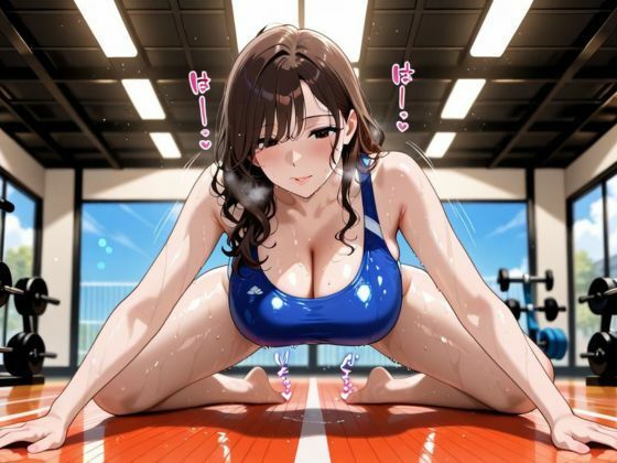 人妻スポブラ裂かれ、スパッツ破られ、ジムで即ハメ。〜「破かないで…っ、でも…止めて…」〜 - サンプル画像 4