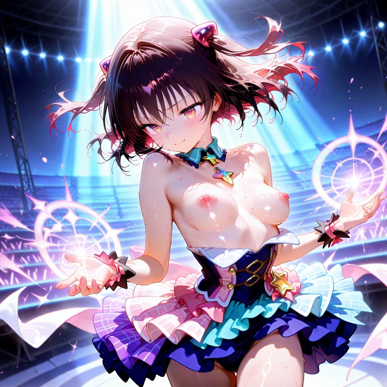 【Part3】JKアイドルコンサートで公開オナニー！☆自慢の竿で持ち帰りエッチ - サンプル画像 3