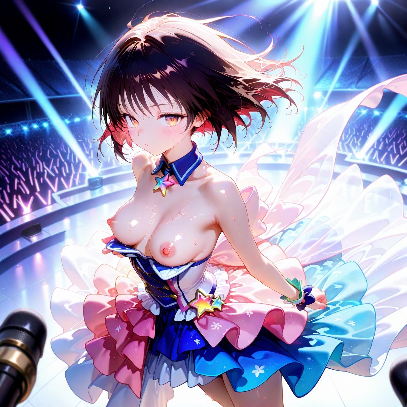 【Part4】JKアイドルコンサートで公開オナニー！☆自慢の竿で持ち帰りエッチ - サンプル画像 3