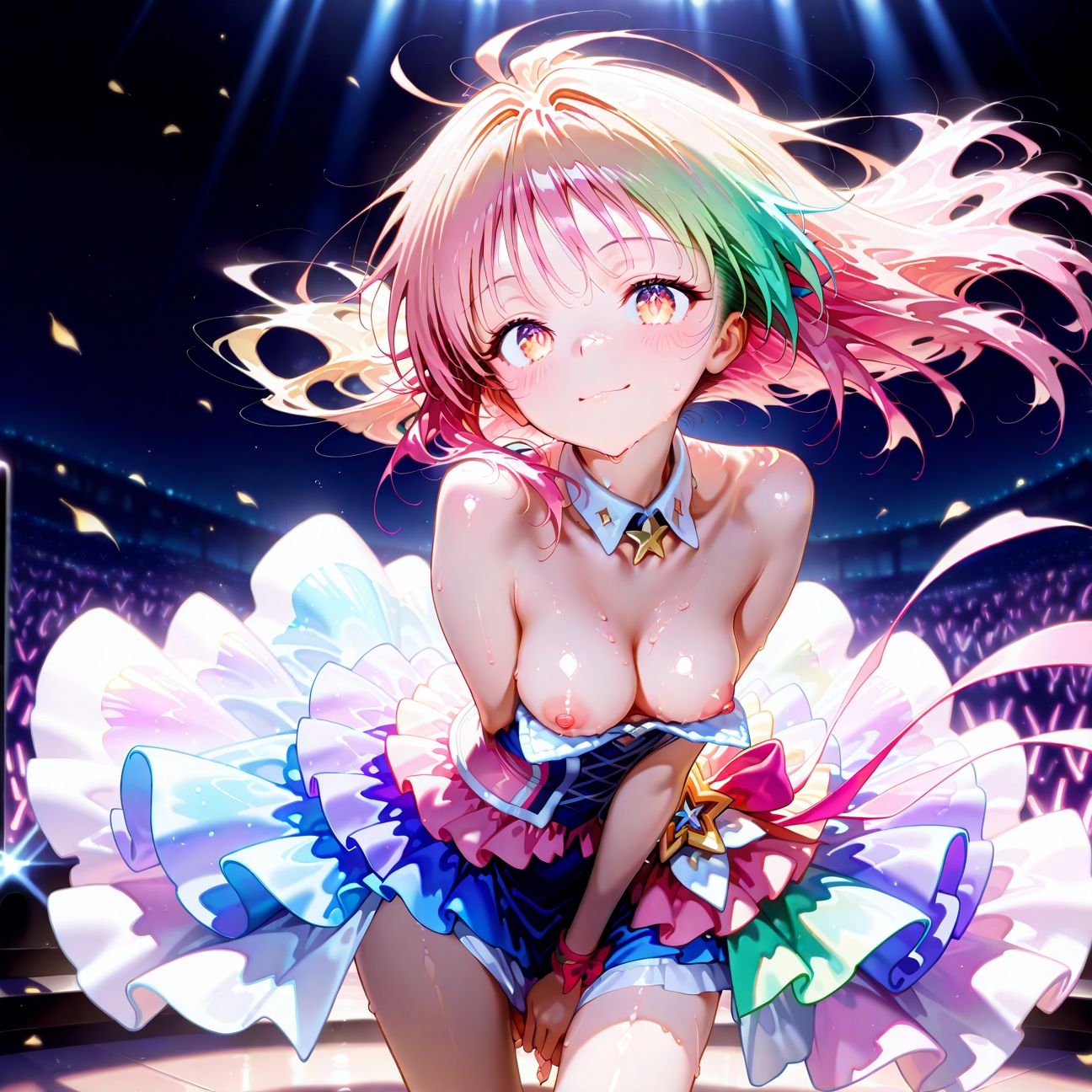 【Part5】JKアイドルコンサートで公開オナニー！☆自慢の竿で持ち帰りエッチ - サンプル画像 3