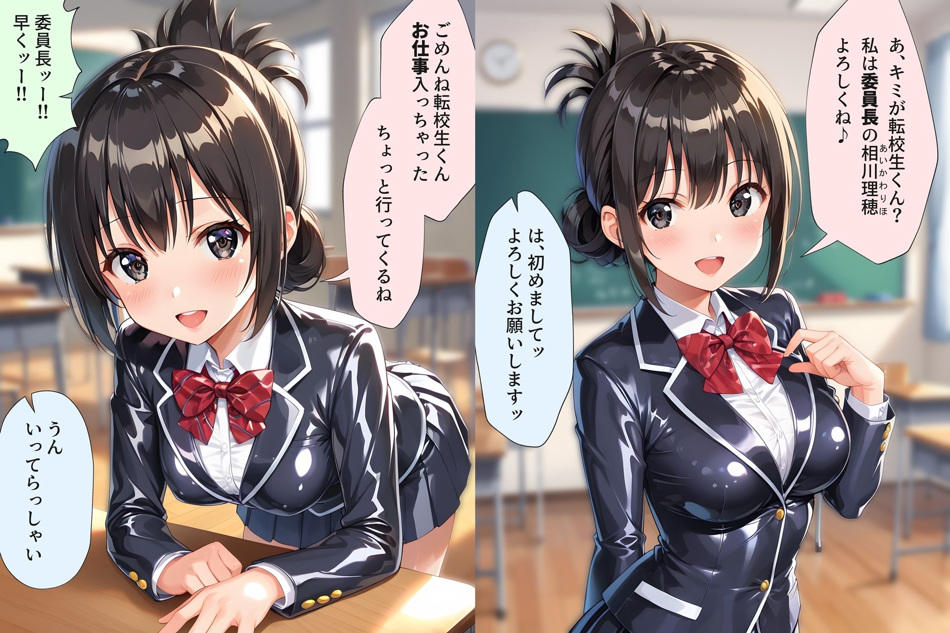 ぶっかけ性処理委員長 - サンプル画像 1