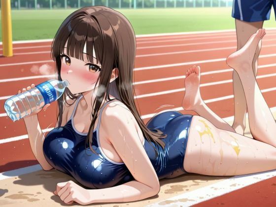 スク水で通学してみた 〜視線と密着ピチピチで濡れていく、女子校生のはじめて〜 - サンプル画像 6