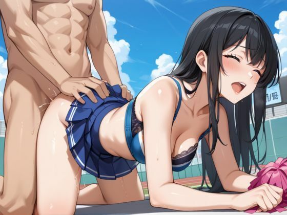 選手を応援しにきたチアリーダと屋外で孕ませプレイ - サンプル画像 5
