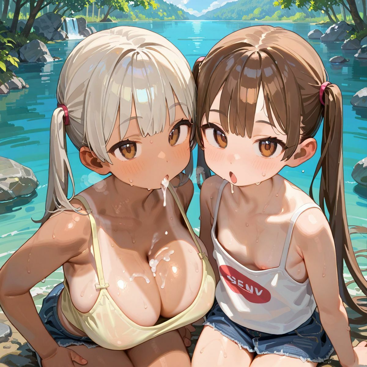 爆乳ギャルと田舎で子作りハーレム生活02 - サンプル画像 3