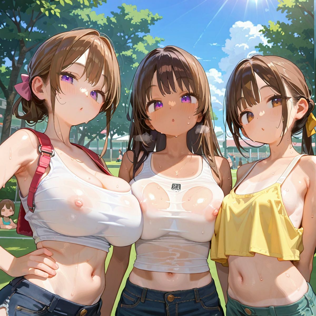 爆乳ギャルと田舎で子作りハーレム生活02 - サンプル画像 5