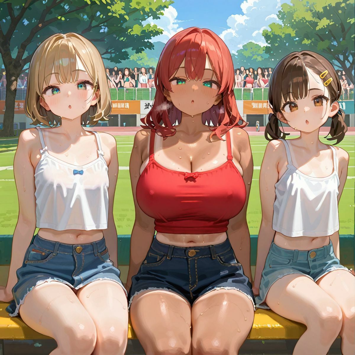 爆乳ギャルと田舎で子作りハーレム生活03 - サンプル画像 6