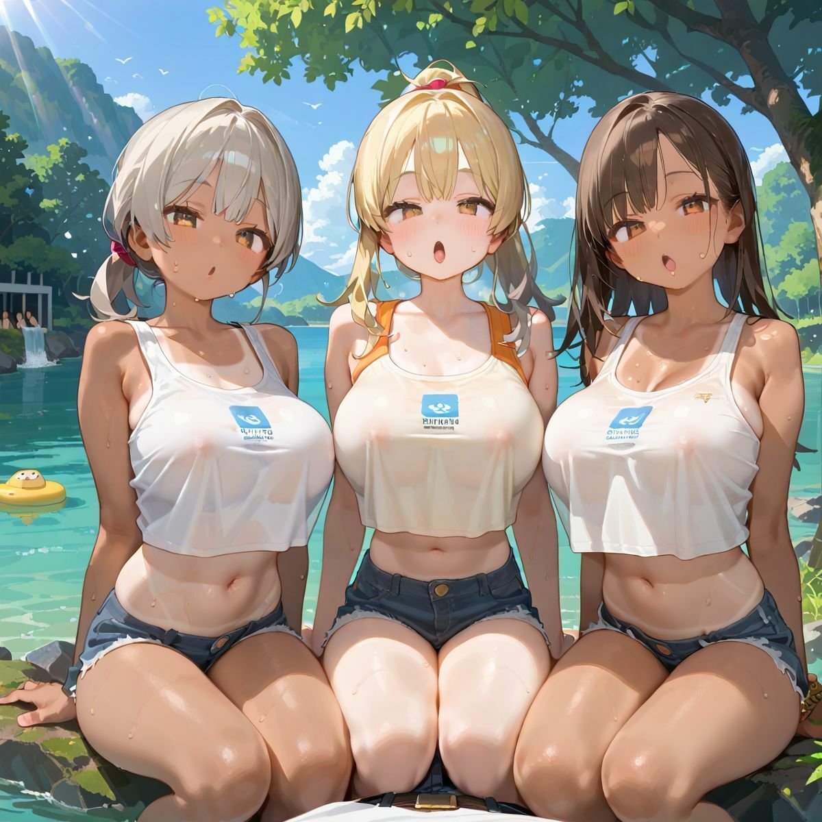 爆乳ギャルと田舎で子作りハーレム生活03 - サンプル画像 8