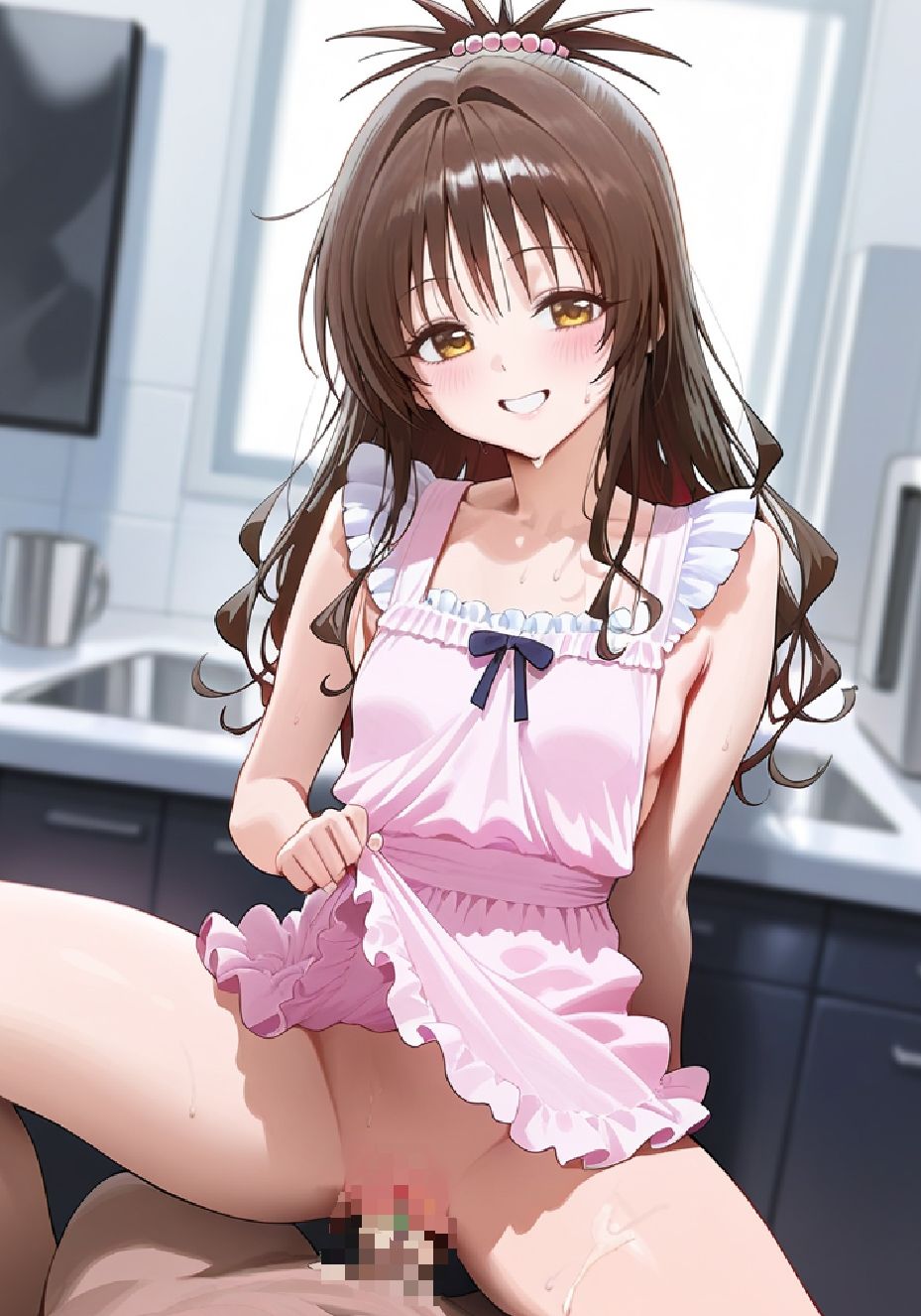 「お兄ちゃん大好きッ！」ピュアな妹のおまんこに濃縮お兄ちゃんエキス大放出！【ToLOVEる 蜜柑編】 - サンプル画像 1