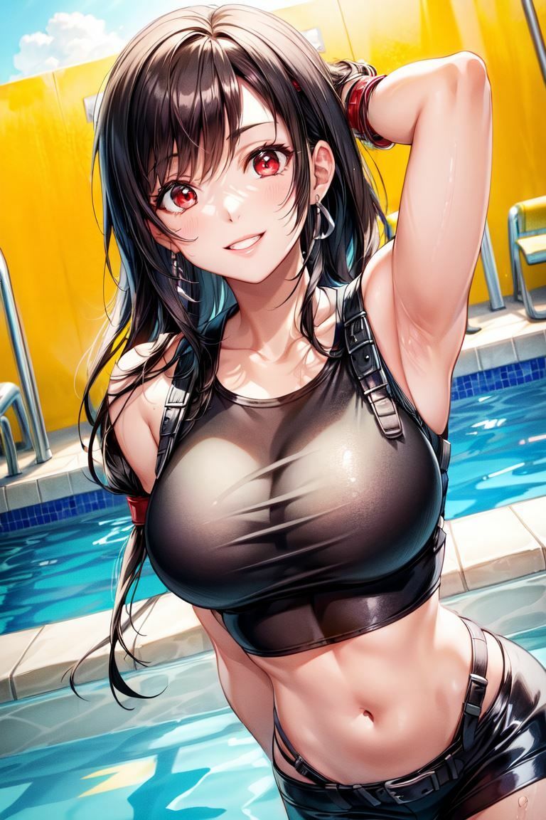 巨乳化したティファ - サンプル画像 4