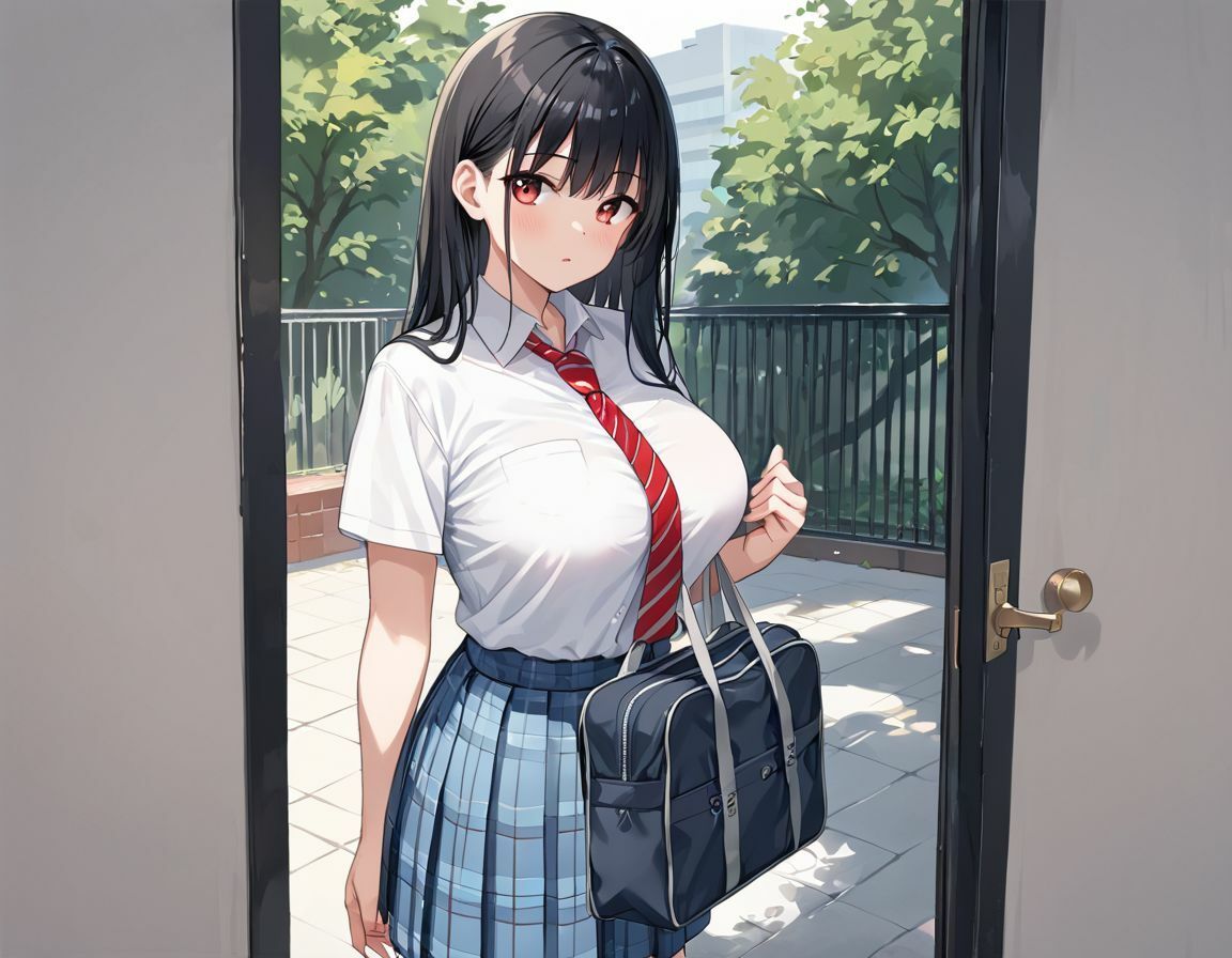 彼氏だけでは物足りない、教師を誘惑する淫乱制服女子 - サンプル画像 1