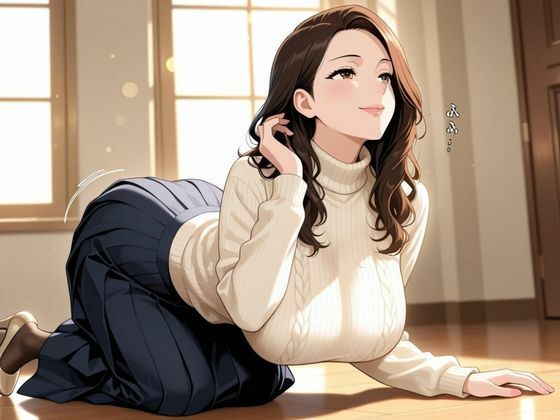 清楚上品人妻 〜ニットで隠しきれない柔らかな人妻の膨らみと香りが染みこんだパンスト〜 - サンプル画像 3