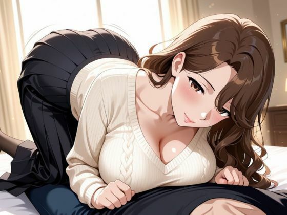 清楚上品人妻 〜ニットで隠しきれない柔らかな人妻の膨らみと香りが染みこんだパンスト〜 - サンプル画像 5