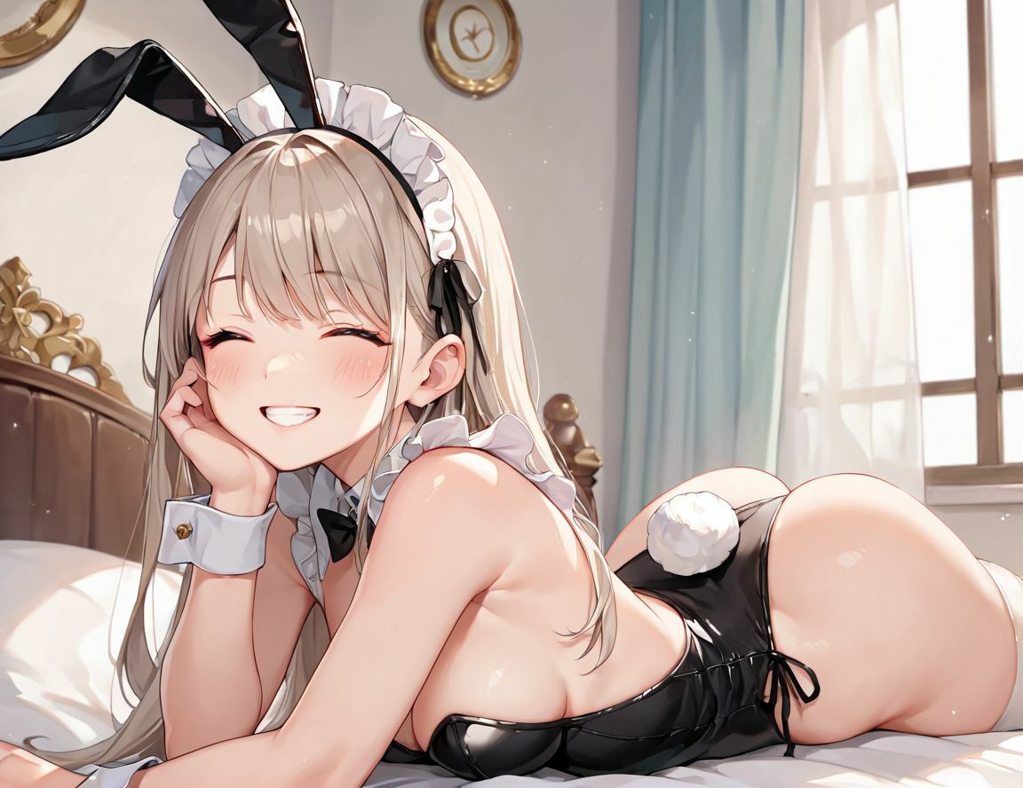 いつもは制服を着ている、今日はバニーコスプレ〜制服女子の休日アルバイト - サンプル画像 10