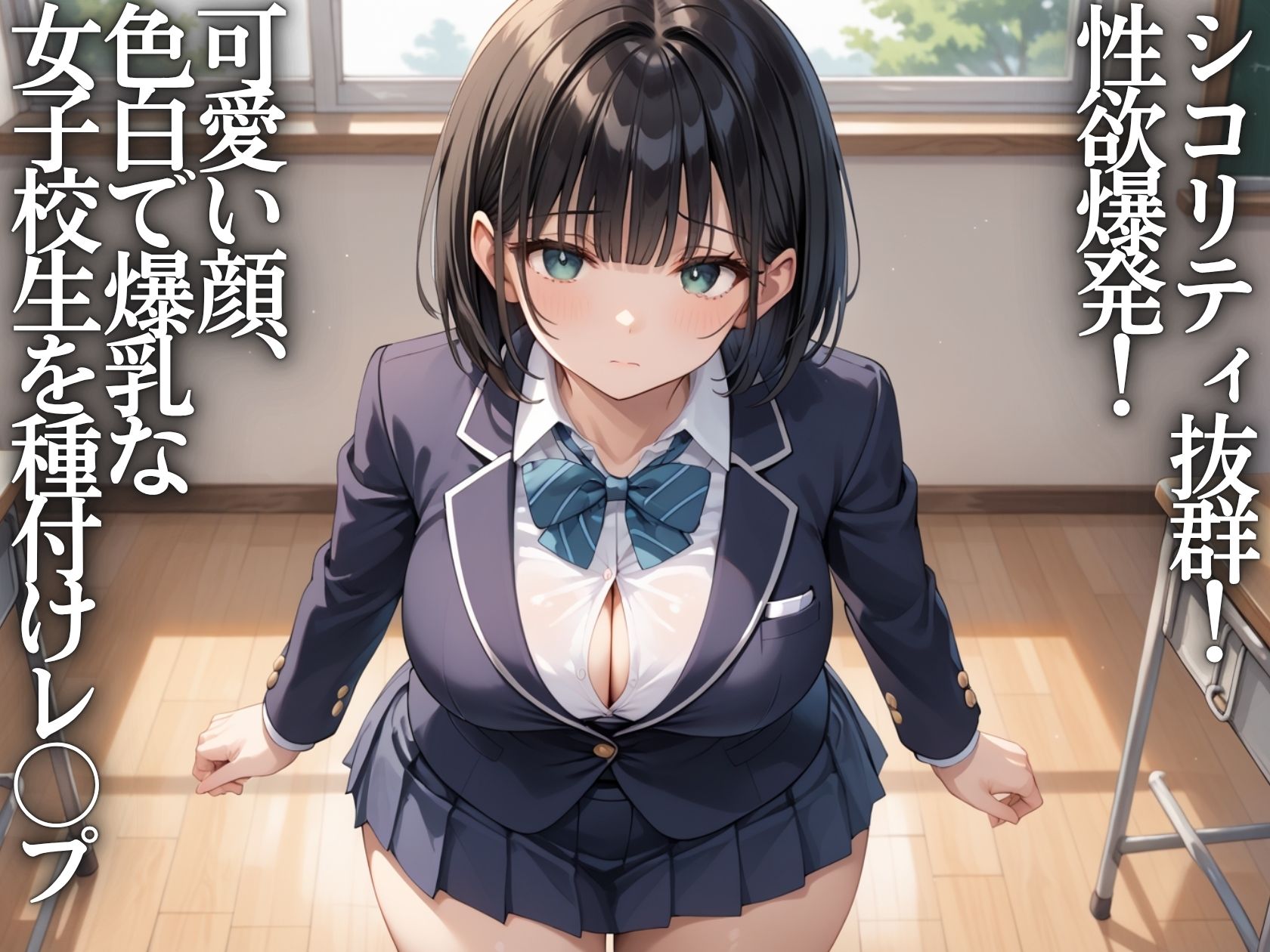 陵●学園〜爆乳JKを孕ませ種付け調教 - サンプル画像 1