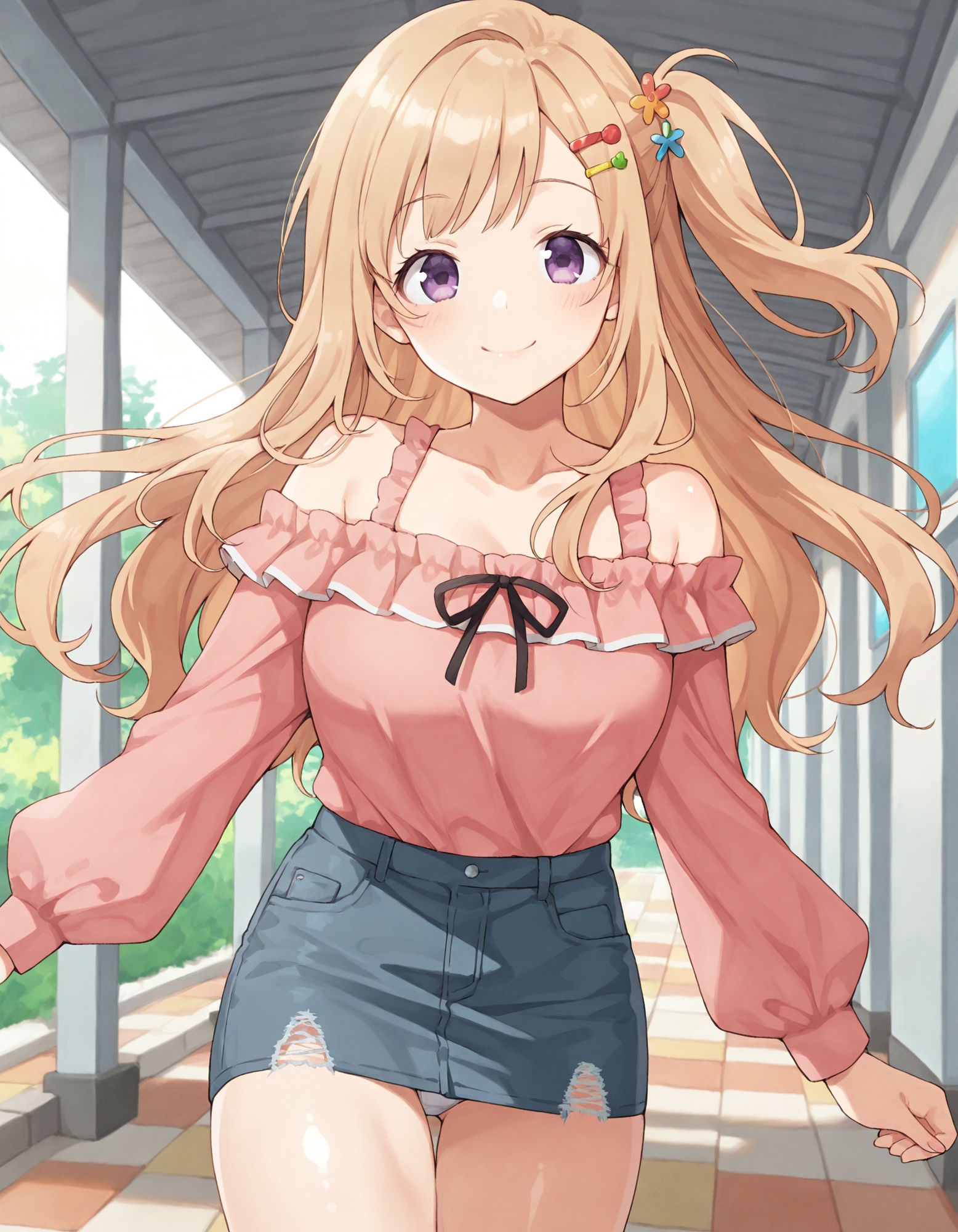 〇ななのパンチラ〜私服編〜 - サンプル画像 1