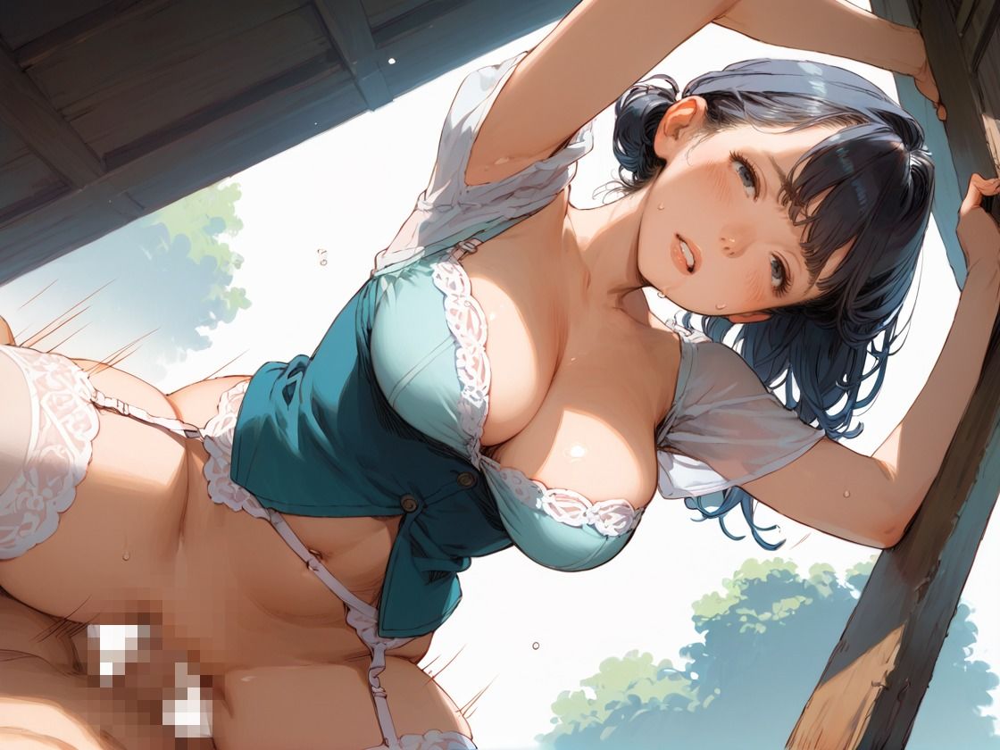 隣の家の爆乳人妻SEXYランジェリーで日頃の鬱憤を発散！！ - サンプル画像 2