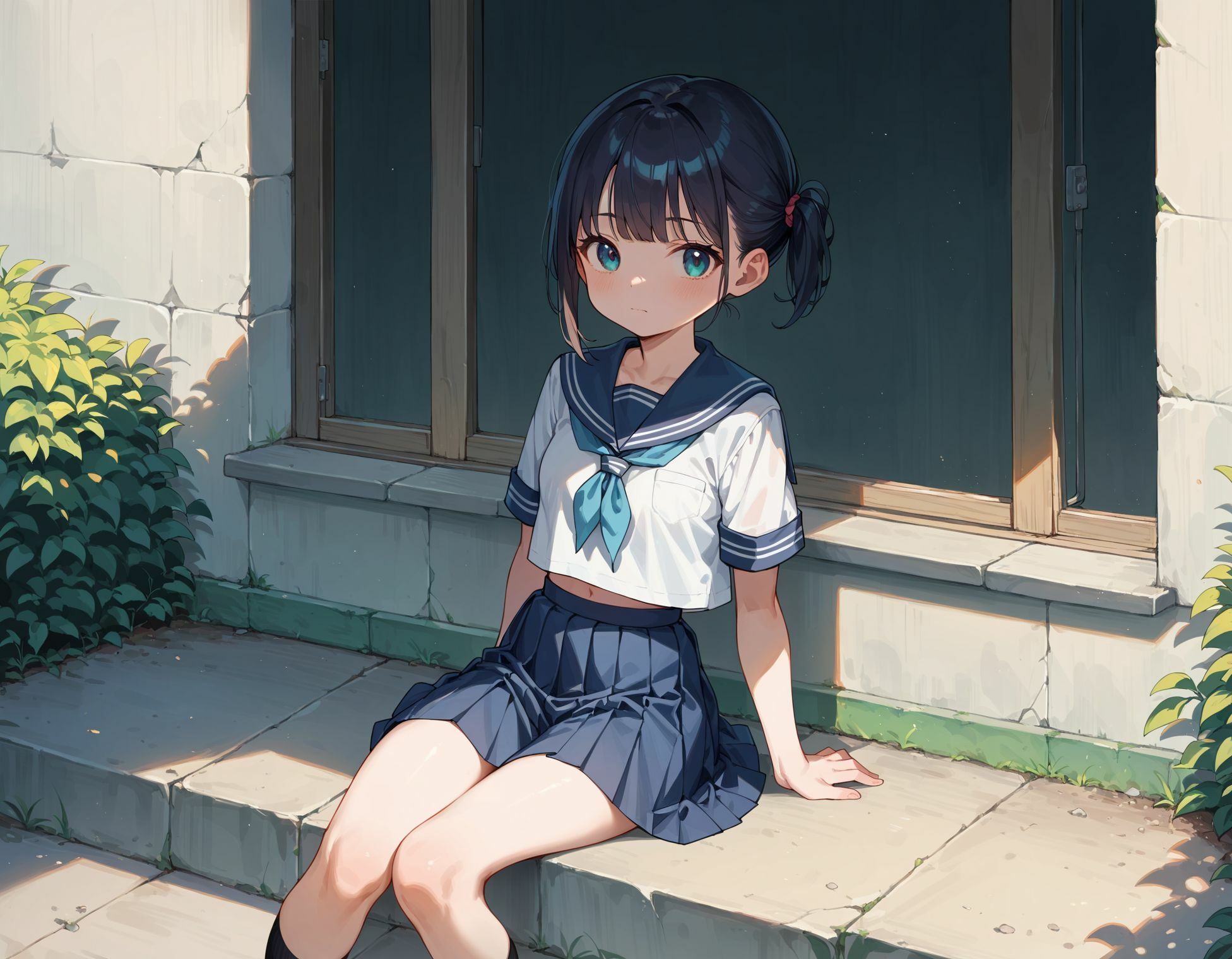 制服少女〜黒髪少女の緊縛プレイ！！ - サンプル画像 7