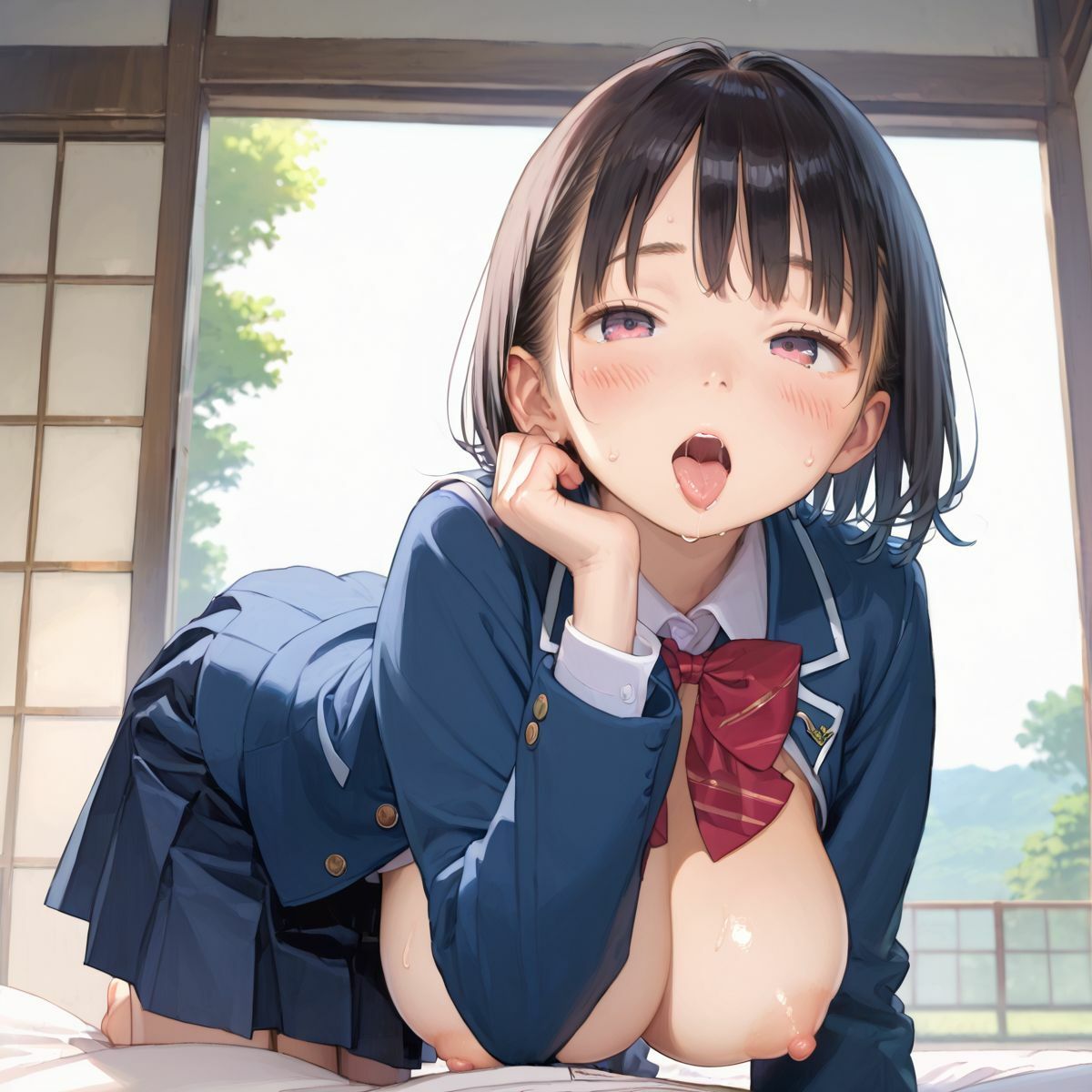 上京していた童顔巨乳幼なじみが排卵日でムラムラしてる02 - サンプル画像 1