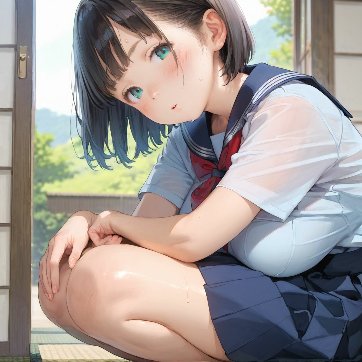 上京していた童顔巨乳幼なじみが排卵日でムラムラしてる05 - サンプル画像 1