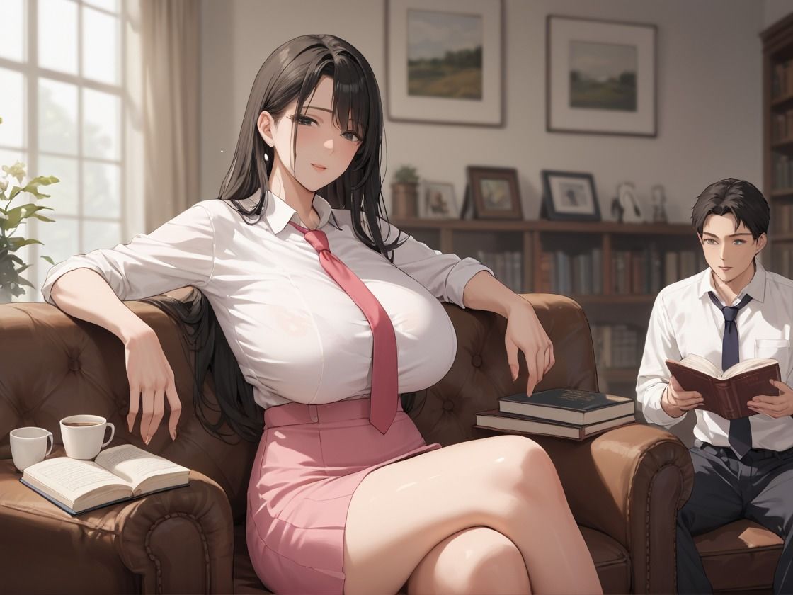 社長室で禁断セックス〜欲求不満の女社長を誘惑〜 - サンプル画像 1