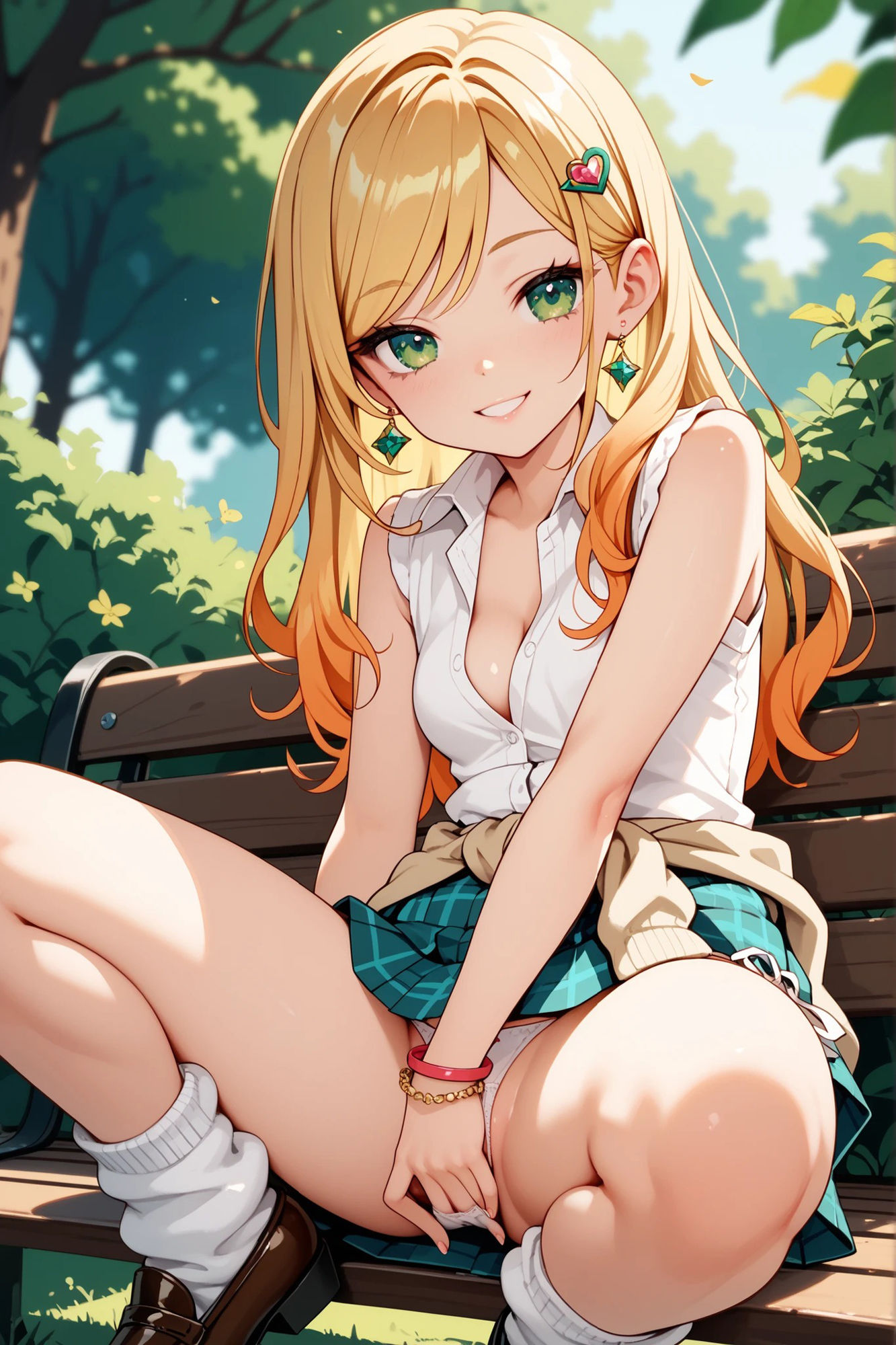 オレンジ髪ちゃんとえっちなえちえち - サンプル画像 2