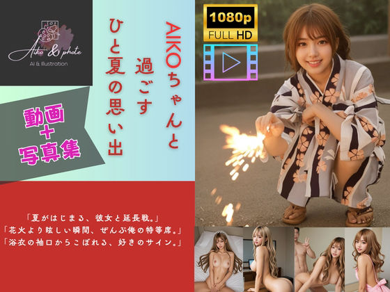 【AI×動画】AIKOちゃんと過ごす ひと夏の思い出 ギャルといちゃいちゃSEX