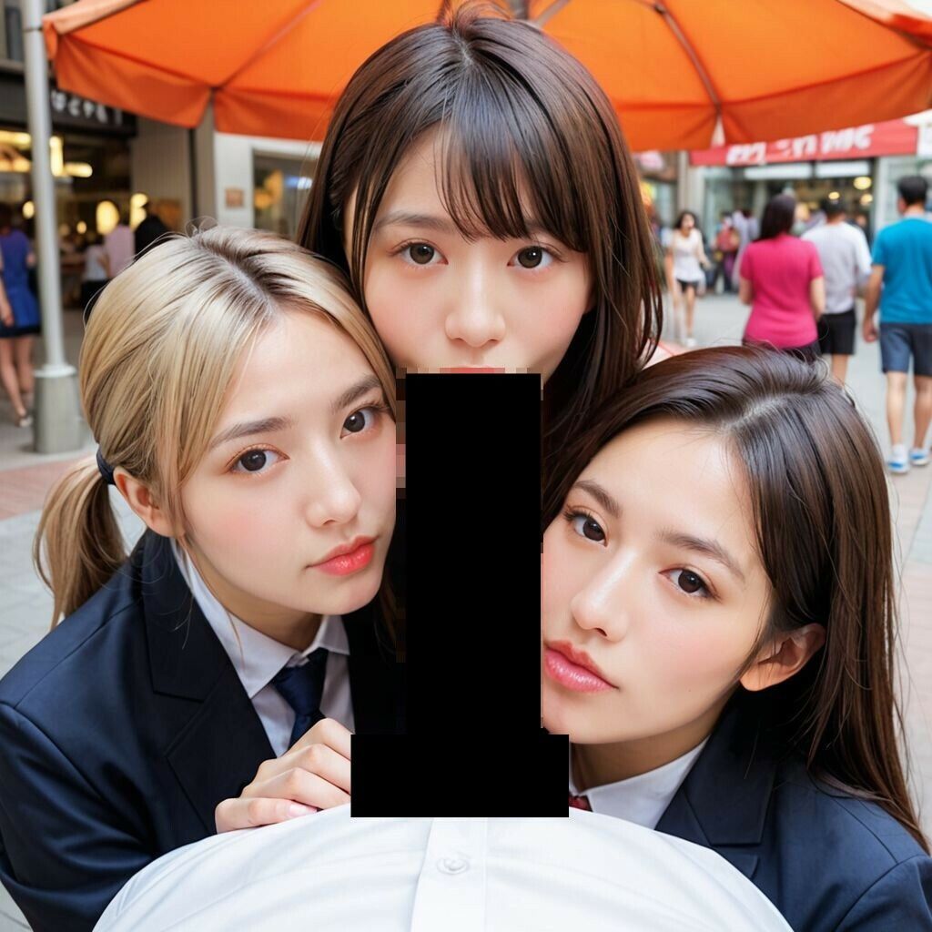 人がいるところでWフェラ - サンプル画像 3