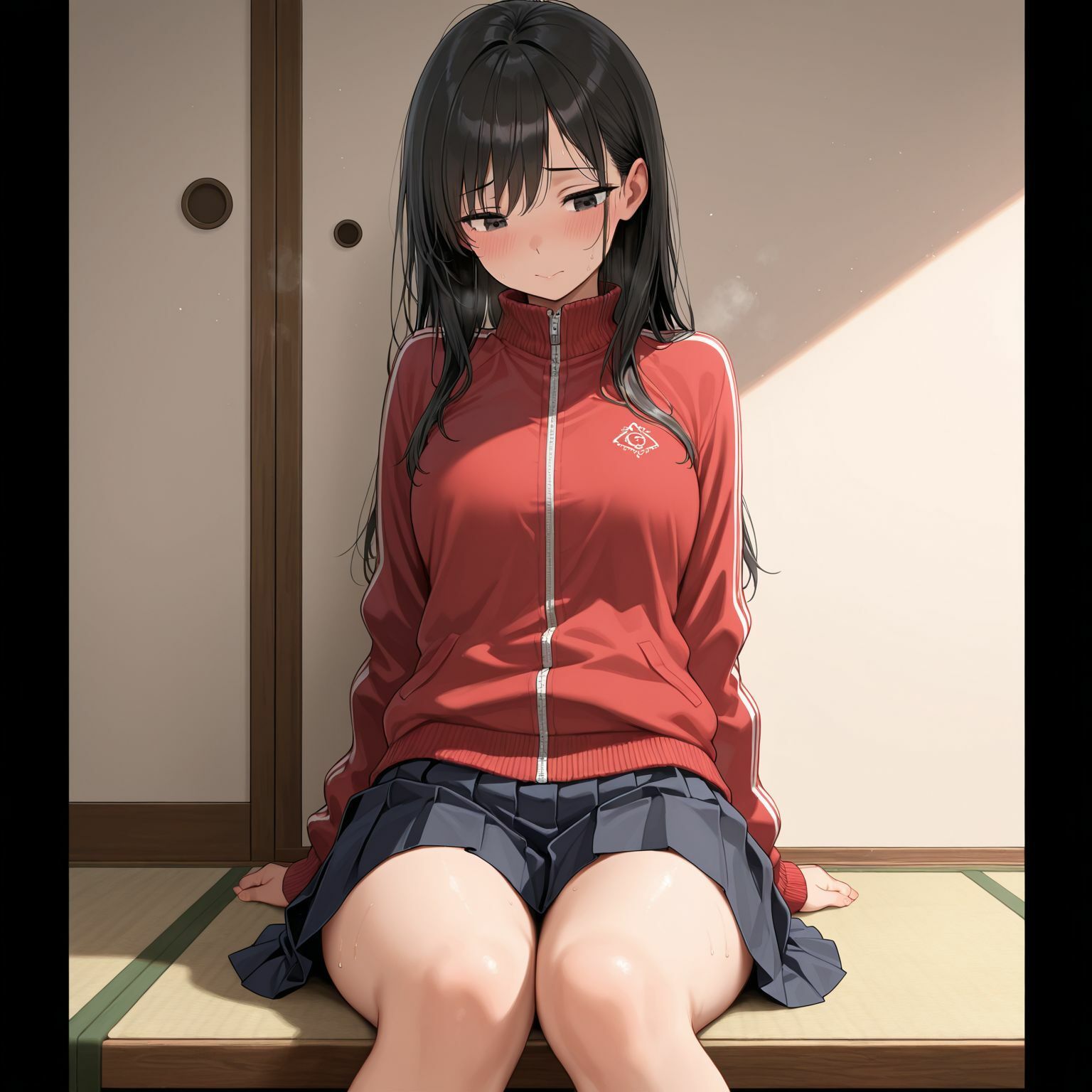 ビッチな爆乳制服女子〜3P温泉旅行！ - サンプル画像 1