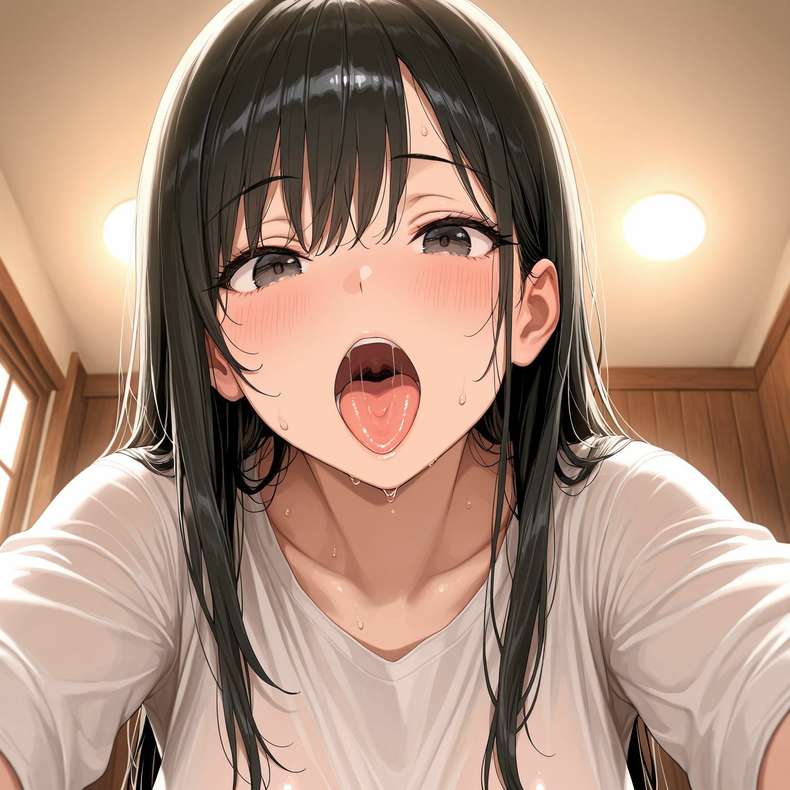 ビッチな爆乳制服女子〜3P温泉旅行！ - サンプル画像 5