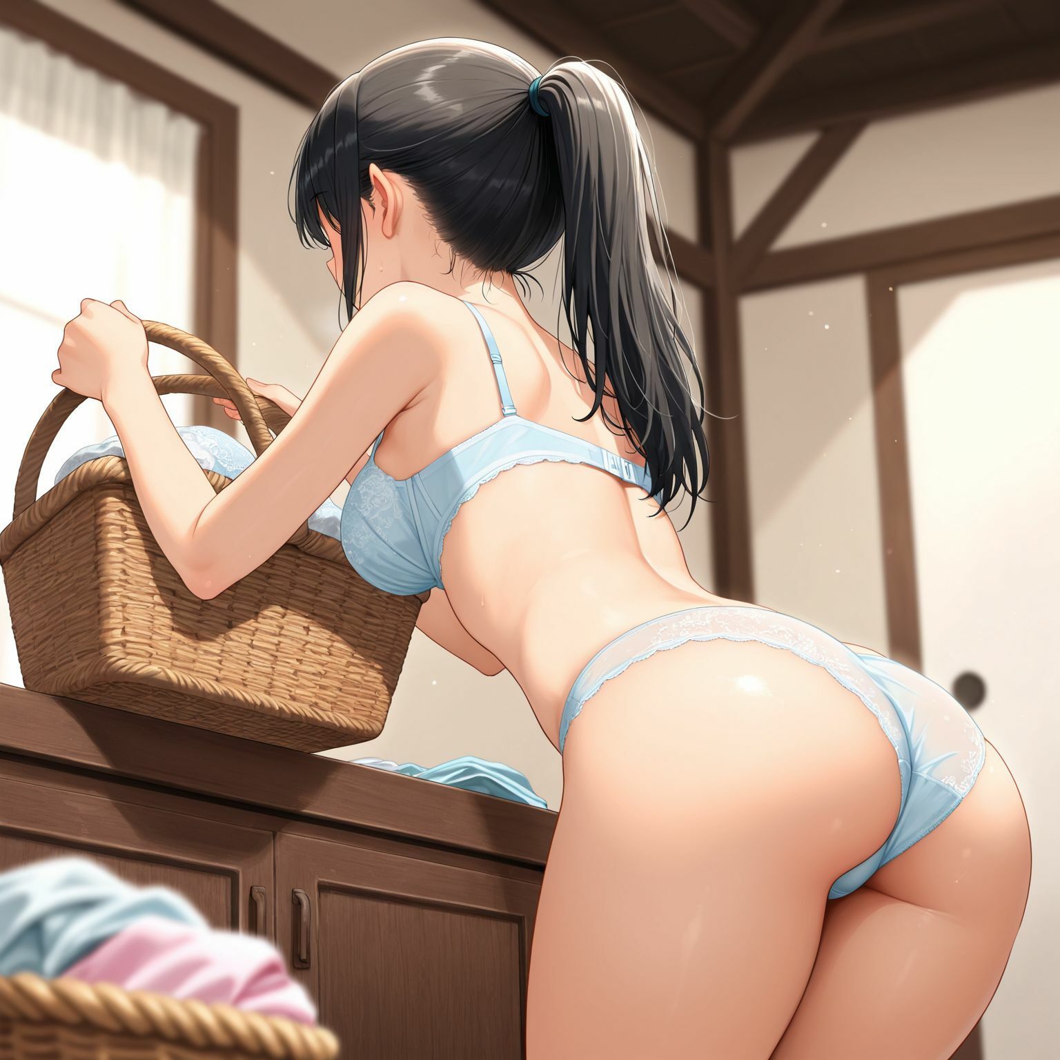 ビッチな爆乳制服女子〜3P温泉旅行！ - サンプル画像 7