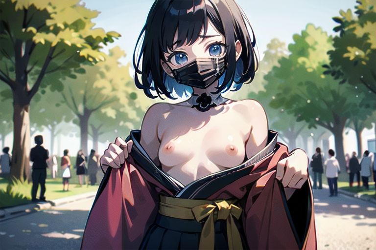 最新のトレンドはおっぱいまるだし？！和風ファッションな女の子達！4 - サンプル画像 4