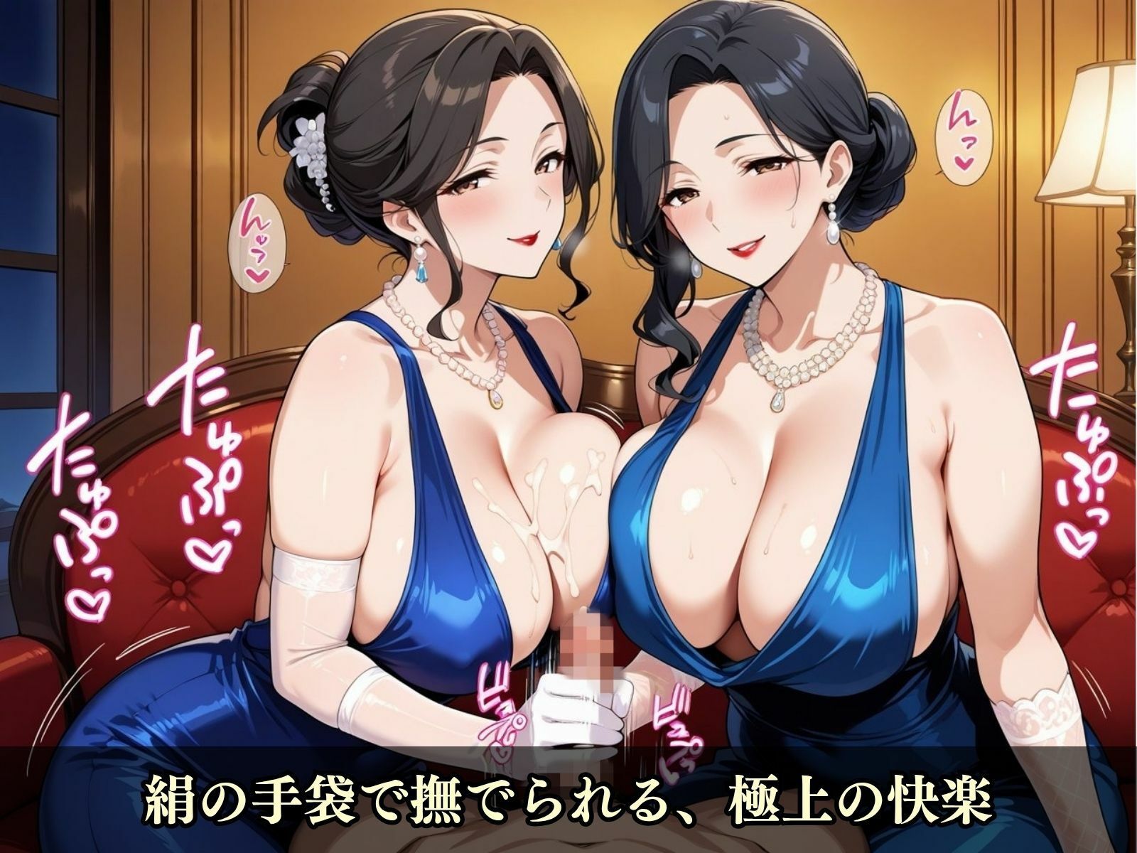 熟女たちの秘密の夜会 - 年上女性たちの甘美なハーレム - サンプル画像 4