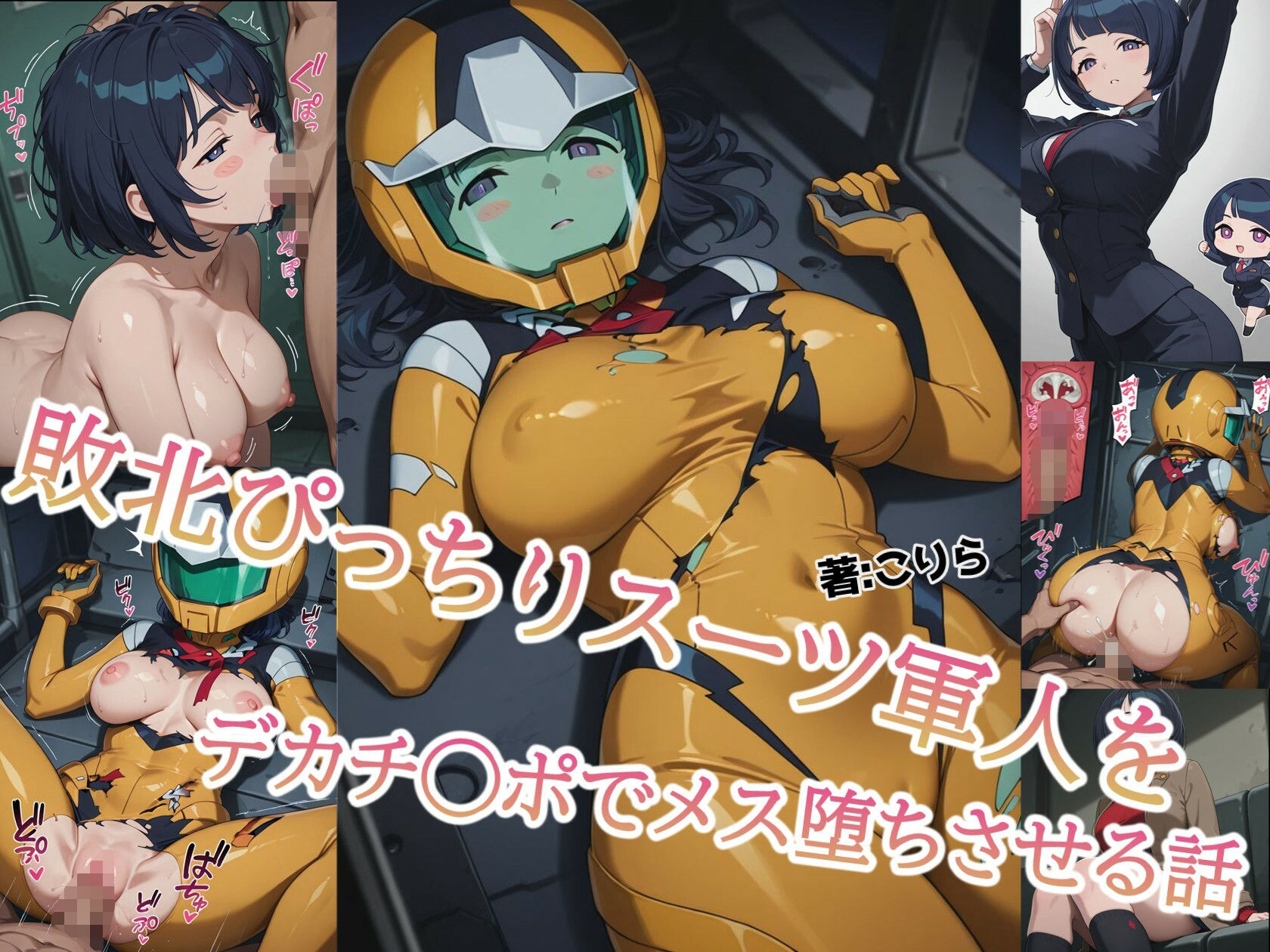 敗北ぴっちりスーツ人妻軍人をデカチ◯ポでメス堕ちさせる話 - サンプル画像 1