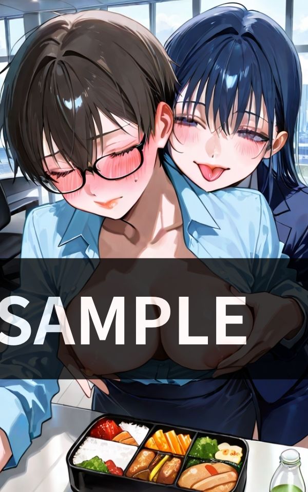 誰が見てようと関係ない。 スーツ女子ふたり 熱烈オフィス百合交尾 - サンプル画像 3
