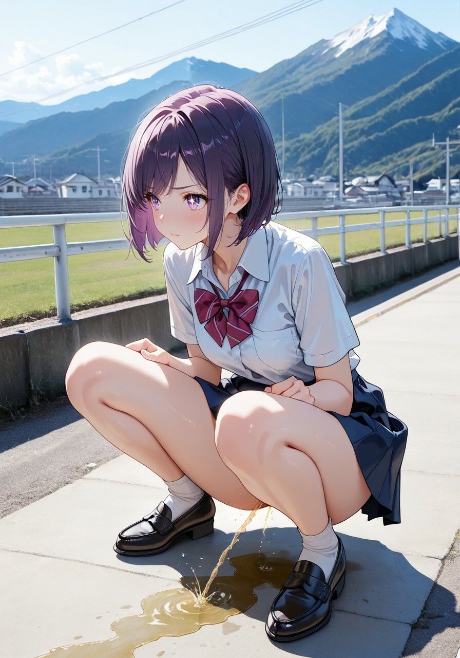 【無修正フルボイス4Kアニメ】制服美少女限定『おもらし探偵』汚（お）パンツを濡らす秘密の瞬間 『質問』目の前で美少女突然おもらしをしたらあなたはどうする？ - サンプル画像 1